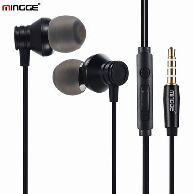 

MINGGE name grid control metal earphones hoe in-ear subwoofer mobile computer universal headset M16
