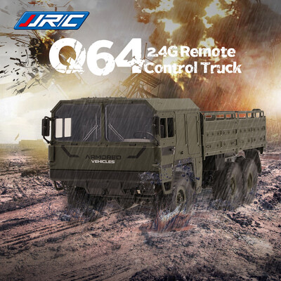 

JJRC Q64 116 RC Off-Road Military Truck 24G 6WD Car with Head Lights 500g Load RC Pickup Car Gift for Kids