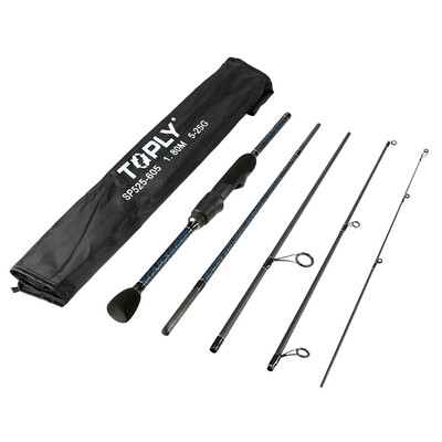 

Fishing Rod 5 Sections Detachable Portable Lightweight Carbon Fiber Fishing Pole 59ft18m with Rod Bag
