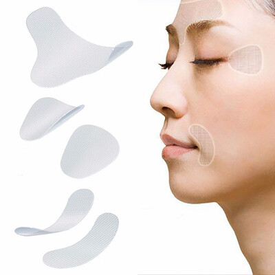 

Makeup Face Lift Tape V Line Shape Sticker Thin Face Sagging Lift Up Tape Frown Smile Lines Forehead Face Lift Tool27pcs