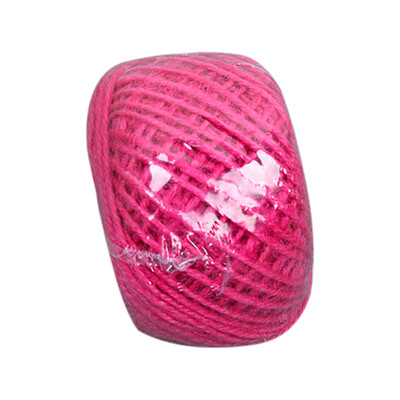 

50m Colorful Jute Twine Hemp Rope String Packing Wrapping Ribbon Crafting Cord for Arts Crafts DIY Gift