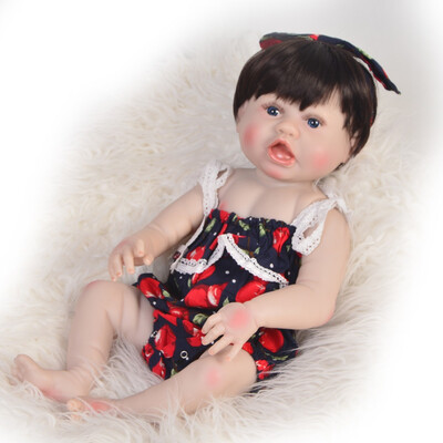 

Newborn Doll 23 Inch Doll Reborn Babies Girl Full Body Silicone 57 cm Lifelike Baby Doll Toy For Kid Xmas Gifts Birthday Present