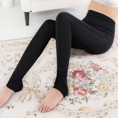 

200g autumn winter velvet thickened pearly leggings for women look thin&wear step warm pants seamless whole pants D002