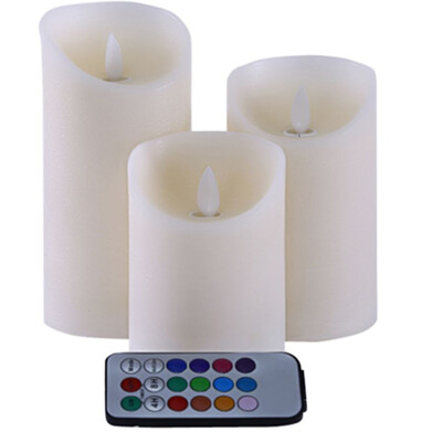

LED Electric Candle Wedding Buddhism Decoration Paraffin Wax Swing Simulation Lamp