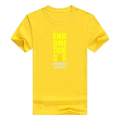 

Endometriosis Awareness Support Yellow Ribbon T-Shirt