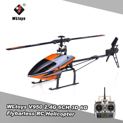 

Original WLtoys V950 24G 6CH 3D 6G System Brushless Motor Flybarless RTF RC Helicopter