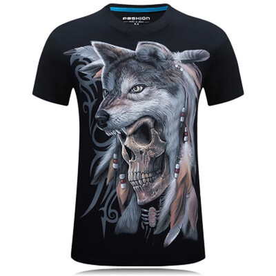 

2019 New Summer Cotton Funny T Shirts Short sleeves T-shirt Men Fashion 3D0 Print T shirt Men Tops Tees Mens T-shirt