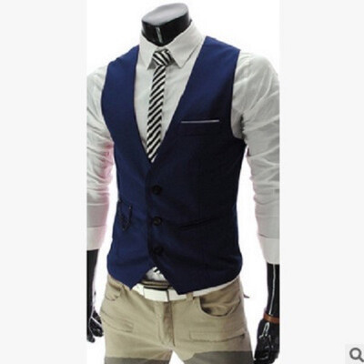 

Mens Plus Size Fashion 1 Piece Business Vest Clearance sale