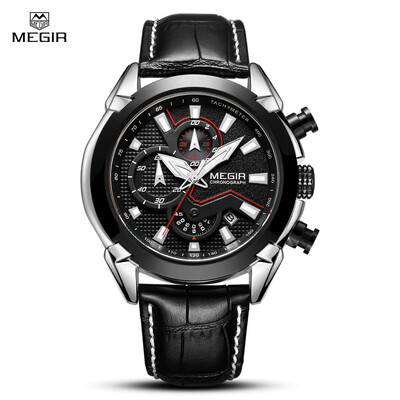 

MEGIR MN2065 Men Quartz Watch Calendar Chronograph Luminous Male Wristwatch