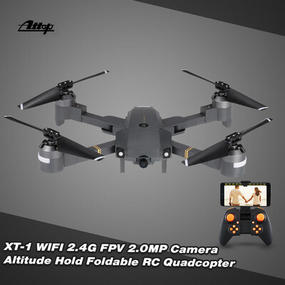 

Attop XT-1 WIFI 24G 6-axis Gyro FPV 20MP Camera 3D Flip Altitude Hold Foldable RC Quadcopter