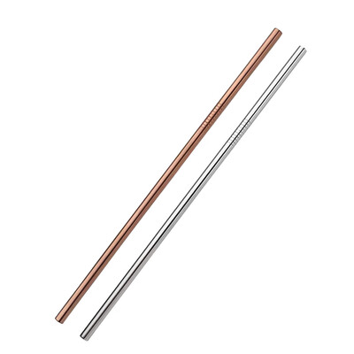 

4pcs Multicolor 105inch Reusable Drinking Straws Eco-friendly Stainless Steel Straight Straws Random Color