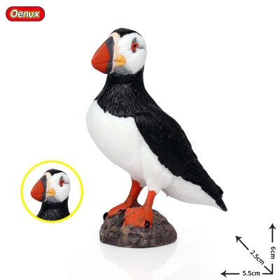 

Oenux Original Paradise Birds Flamingos Ara Seagull Pelican Snowy Owl Figurines High Quality PVC Animal Action Figure Child Toy