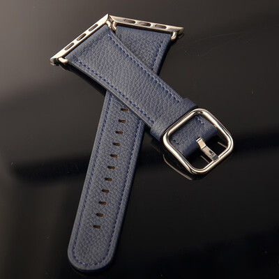 

Kebitt Leather Band for Apple Watch Series 4 3 2 1 38mm 42MM 40mm 44MM Replacement Watch Strap iWatch Band Steel Buckle