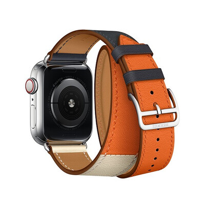 

Series 4321 Genuine Leather Loop Long Double Tour Watch Band for Apple Watch 3842mm40mm 44mm Cuff Bracelet straps