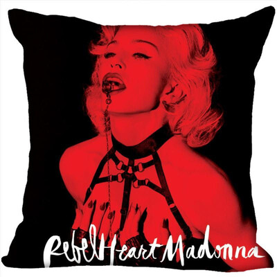 

Madonna Pillow Cover Bedroom Home Office Decorative Pillowcase Square Zipper Pillow Cases Satin Fabric No Fade 35x35CM 35x35CM