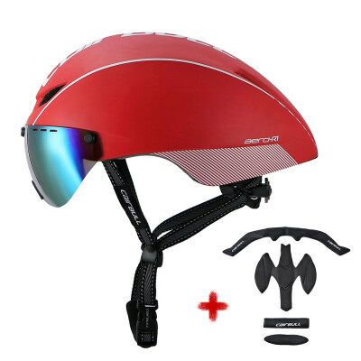 

Cycling Helmet Adult MTB Road Bike Safety Helmet Lightweight Sports Protective Equipment with Detachable Goggle Extra Lining