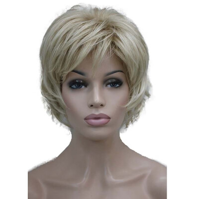 

StrongBeauty Short Layered Shaggy blonde Full Synthetic Wig Womens Wigs COLOUR CHOICES