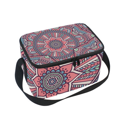 

ALAZA Insulated Lunch Box Roma Pattern Design Lunch Bag for Men Women Portable Tote Bag Cooler Bag