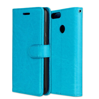 

MOONCASE Huawei P Smart 3 Card Photo Frame Leather Case - Blue