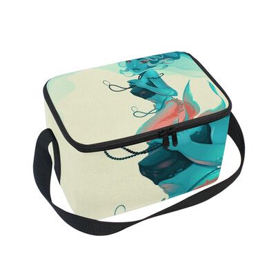 

ALAZA Lunch Box Insulated Beautiful Mermaid Lunch Bag Large Cooler Tote Bagfor Men Women
