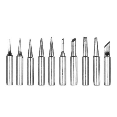 

10PCS Soldering Iron Tips Replacement Solder Tip Lead-free Screwdriver Iron Tip 900M-T for Hakko 936 907 Soldering Rework Station