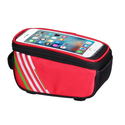 

15L 55 Inch Waterproof Touch Screen Bicycle Bags Cycling Bike Front Frame Bag Tube Pouch Mobile Phone Storage Bag
