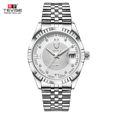 

TEVISE Top Brand Men Fashion Luxury Waterproof Wristwatch Semi-automatic Mechanical Watch Business Mens Watches