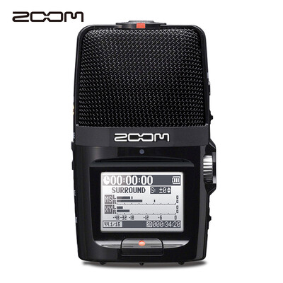 

Japan ZOOM H2n black digital voice recorder recorder microphone professional noise reduction shooting stereo portable recording equipment musical instrument learning business interview