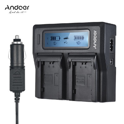 

Andoer NP-FZ100 Dual Channel LCD Camera Battery Charger for Sony A7III A9 A7RIII A7SIII with DC Car Charger