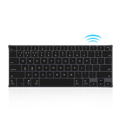 

Ajazz AK31 Ultra-thin BT Keyboard 78 Keys Rechargeable Ergonomic Metal Panel Mini Keyboard For Phone PC Laptop Tablet