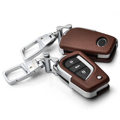 

Boutique Car Key Case Key Cover Shell Car Keychain Folding key For Toyota Camry Corolla RAV4 YARiS Highlander Vios Reiz Ralink