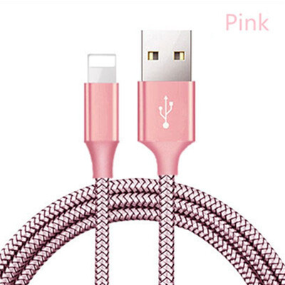 

USB Cable For iPhone Apple X  MAX XR 8 7 6 6s plus Cable Fast Charging Cable Mobile Phone Charger Cord Braided Usb Data Cable