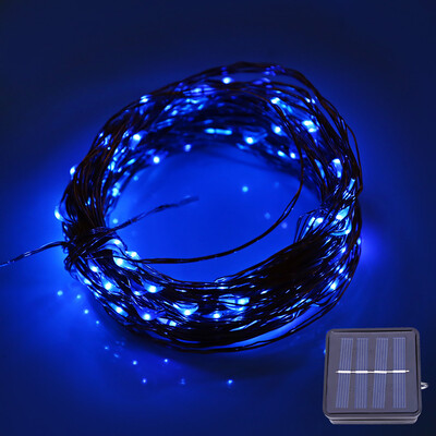 

12M 120 LEDs Solar Powered Copper String Light for Decoration