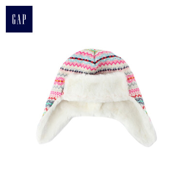 

GAP flagship store childrens clothing baby girl childrens knitted flying hat children plus velvet hat 383596 meters white  M