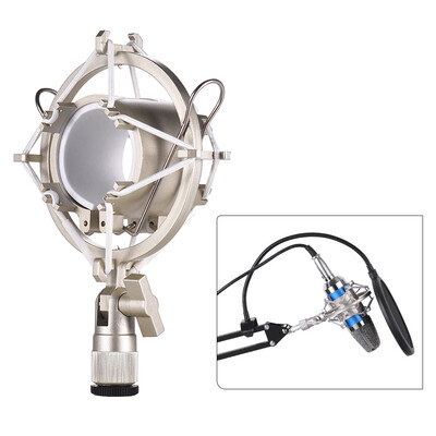 

Univerdal Condenser Microphone Mic Shock Mount Holder Bracket Plastic Anti-vibration for On-line Broadcasting Studio Music Recordi