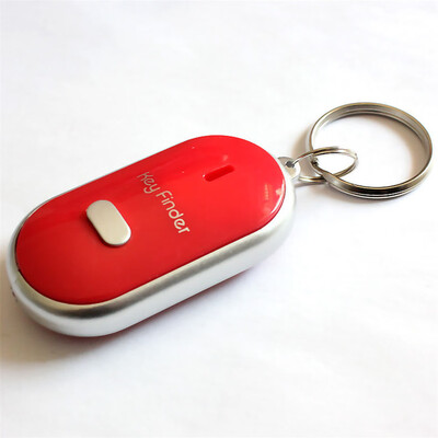 

Colorful LED Key Finder Locator Find Lost Keys Flashing Alarming Key Chain Whistle Beep Sound Control