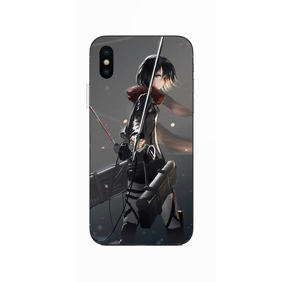 

Attack on Titan Japanese Anime Manga Cartoon Painting Case For Apple iPhone 6 6s 7 8 Plus X XR XS Max Soft TPU Printed Cover