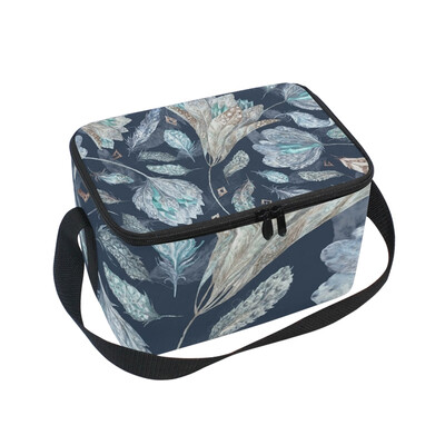 

ALAZA Lunch Box Insulated Boho Pattern Lunch Bag Large Cooler Tote Bag for Men Women