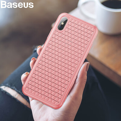 

Baseus Luxury Soft Silicone Case For iphone  XR XSMaxBV Weaving mobile Cover For 2018 New iphone