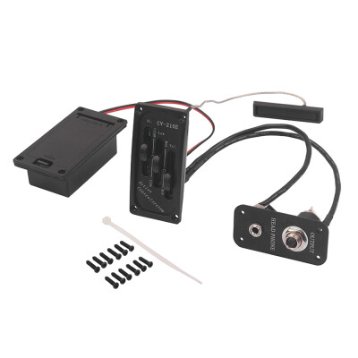 

Electric Violin Pickup Adjustable Piezo Preamp Accessory with Active Tone System