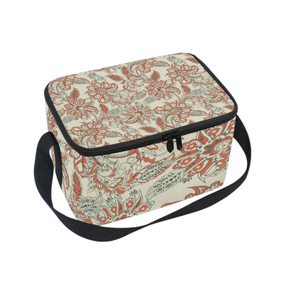 

ALAZA Lunch Box Insulated Indian Style Lunch Bag Large Cooler Tote Bagfor Men Women