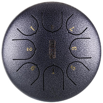 

6 inch Steel Tongue Drum Mini 8 Notes Hand Pan Drum with Drumsticks Percussion Musical Instruments