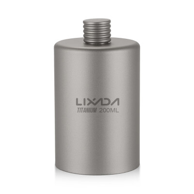 

Lixada Titanium Wine Flask 170ml Lightweight Outdoor Portable Alcohol Drink Bottle Pot for Travel Camping Backpacking