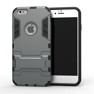 

Goowiiz Phone Case For Iphone 786 Plus6s Plus7 Plus8 Plus Armor PC TPU Silicone Hard Bracket Double Protection