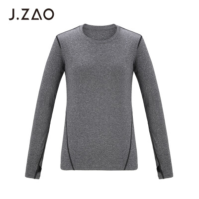 

Beijing Tokyo made JZAO ladies sports long-sleeved T-shirt vitality dynamic color sports T-shirt gray M