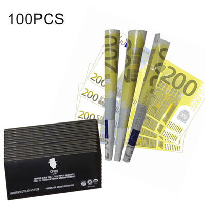 

10100240PCS Funny Innovative Empire €200 Euro Bill Cigarette Papers Novel Premium Rolling Paper Smoking Accessories