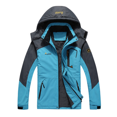 

Large Size Mens Male Mountain Waterproof Ski Jacket Windproof Rain Winter Inner Fleece Waterproof Jacket Outdoor Sport Warm Brand
