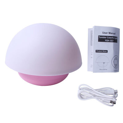 

UpperX Tumbler Mushroom Design Colorful Night Light Touch Sensor Dimmable LED Nightlights with Softlight