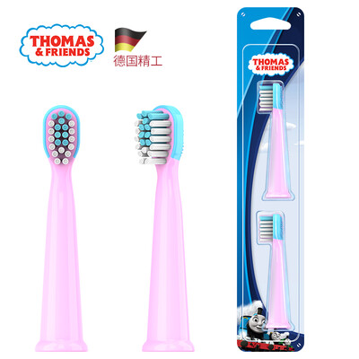 

Thomas&friends THOMAS & FRIENDS childrens electric toothbrush replacement brush head for TC1803 soft hair depth cleaning 2 sticks pink