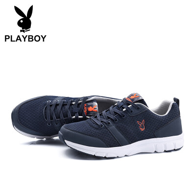 

Playboy PLAYBOY sports mesh casual shoes mens lightweight low cut skid 74752412-1 dark blue 41